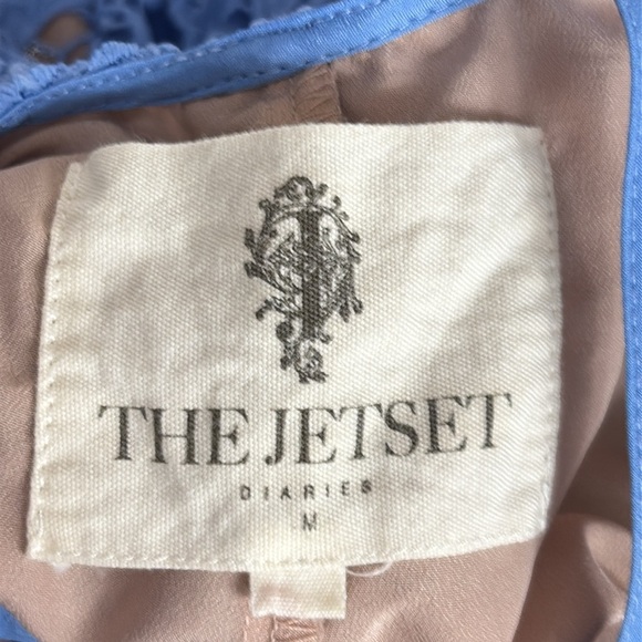 The Jetset Diaries Samba Blue Lace Strappy Back Dress - Size Medium - Picture 6 of 8